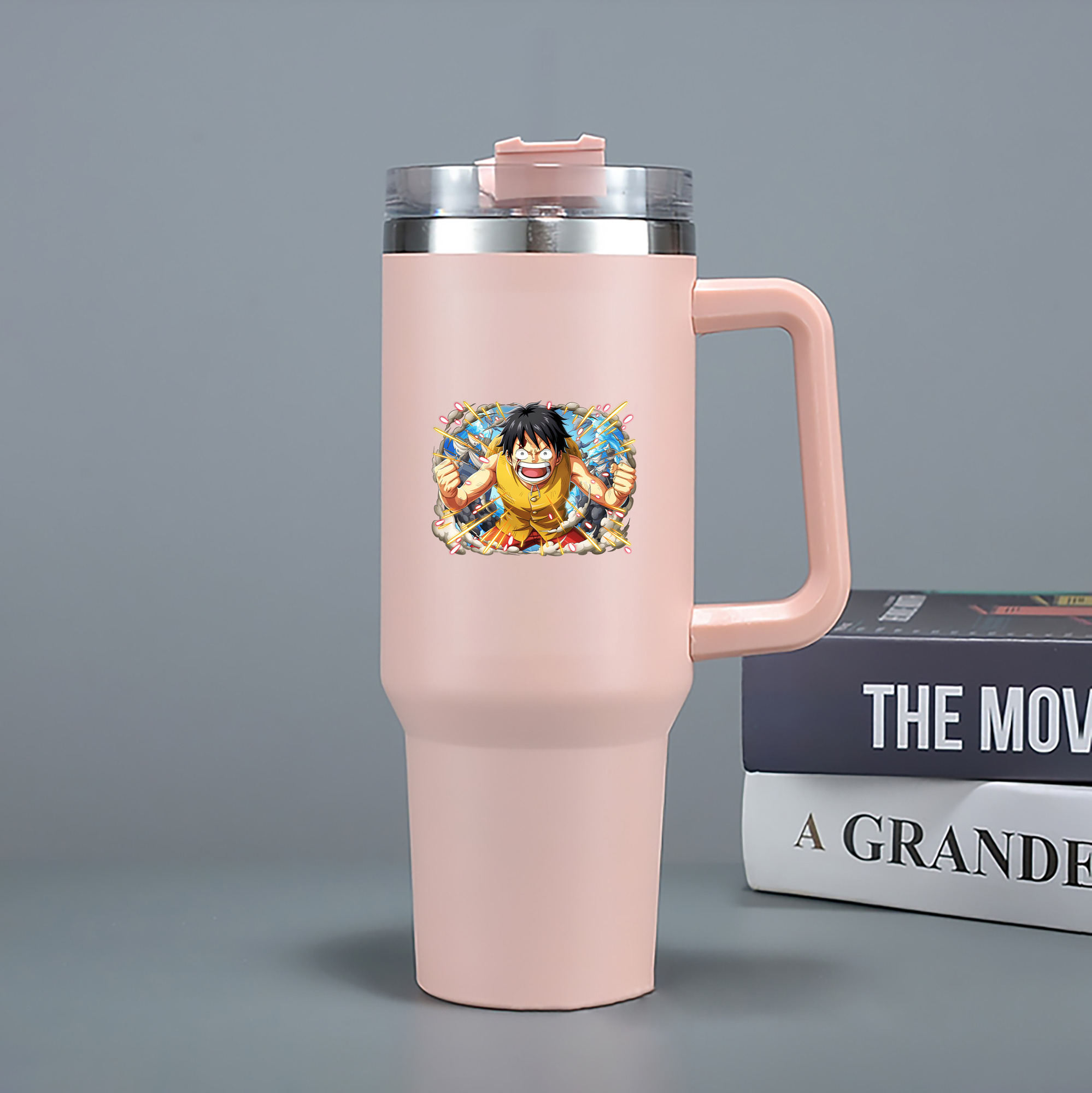 ワンピース モンキー・D・ルフィ ONE PIECE Monkey D. Luffy 1200mL車用タンブラー（カラープリント）